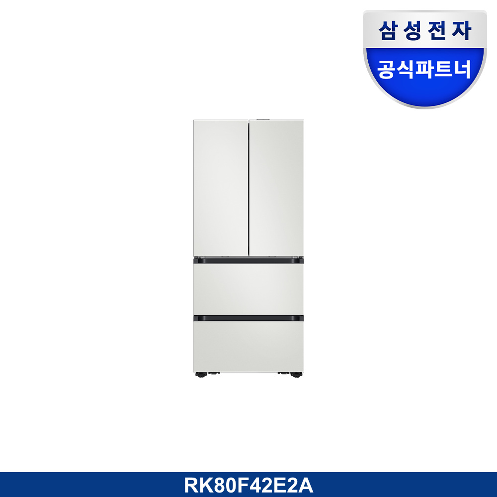 Bespoke AI 김치플러스 4도어 키친핏 Max 420L (메탈쿨링 선반)