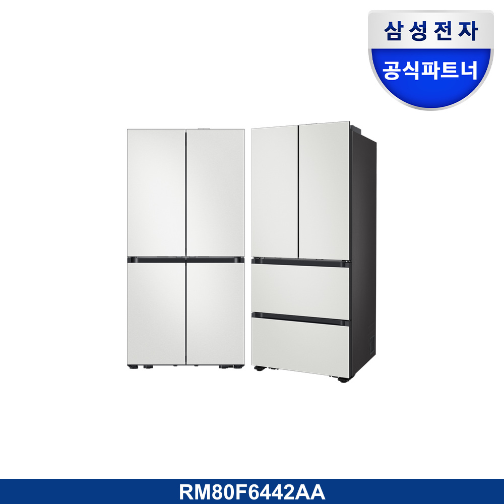 Bespoke AI 하이브리드 4도어 키친핏 Max+김치플러스 4도어 키친핏 Max 611/418L
