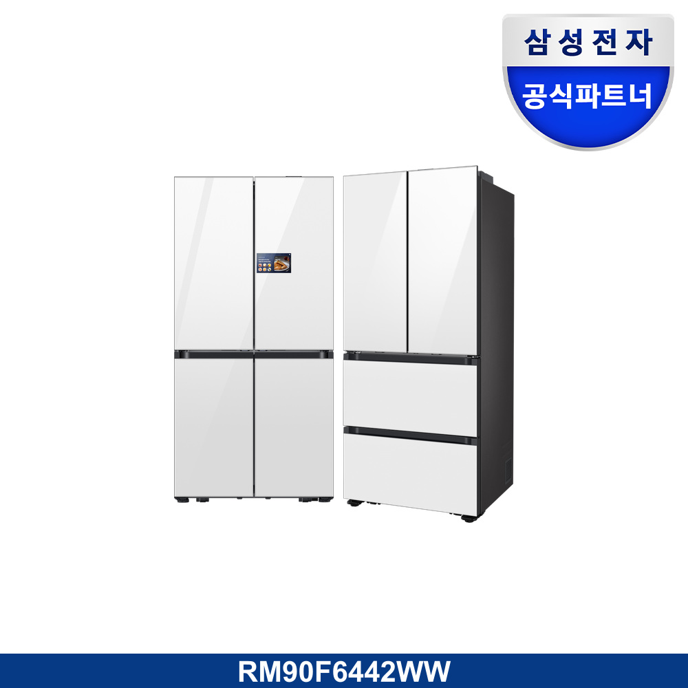 Bespoke AI 하이브리드 4도어 키친핏 Max+김치플러스 4도어 키친핏 Max 602/418L