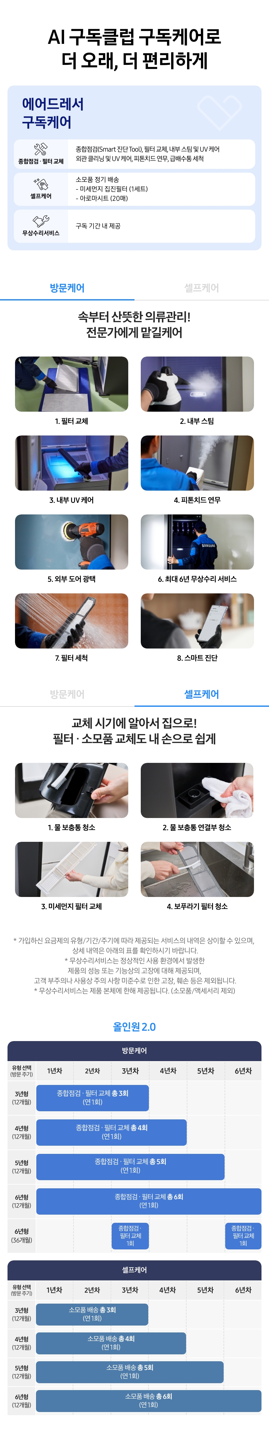 에어드레서 구독케어(공용) 상세 안내